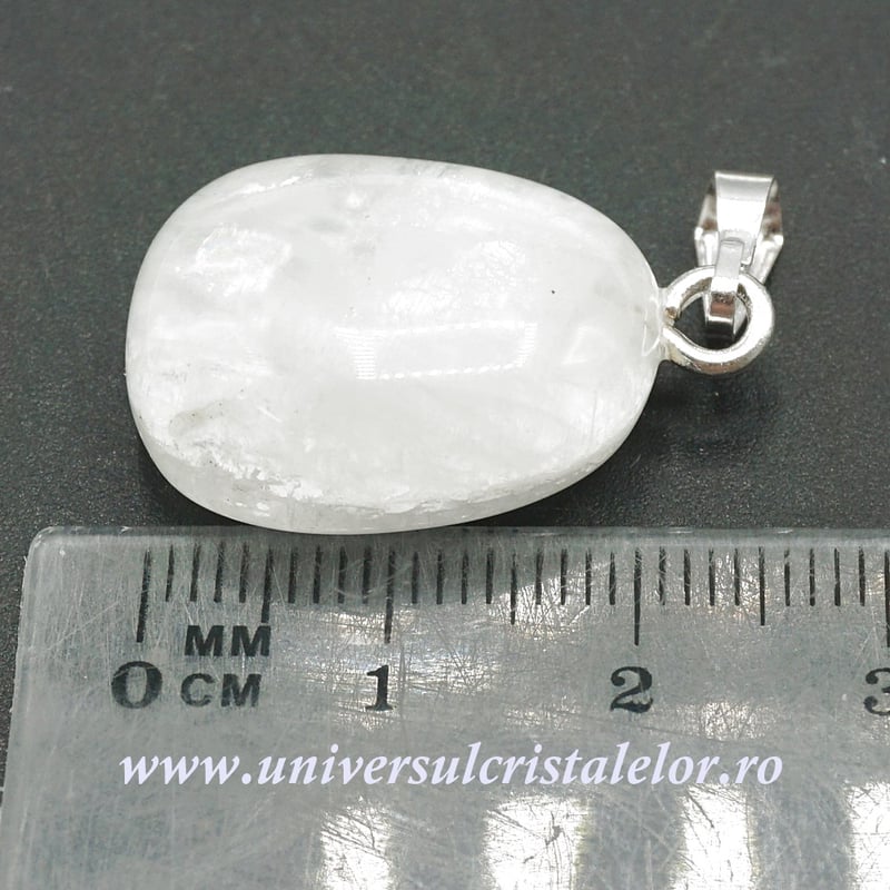 Pandantiv piatra lunii alba